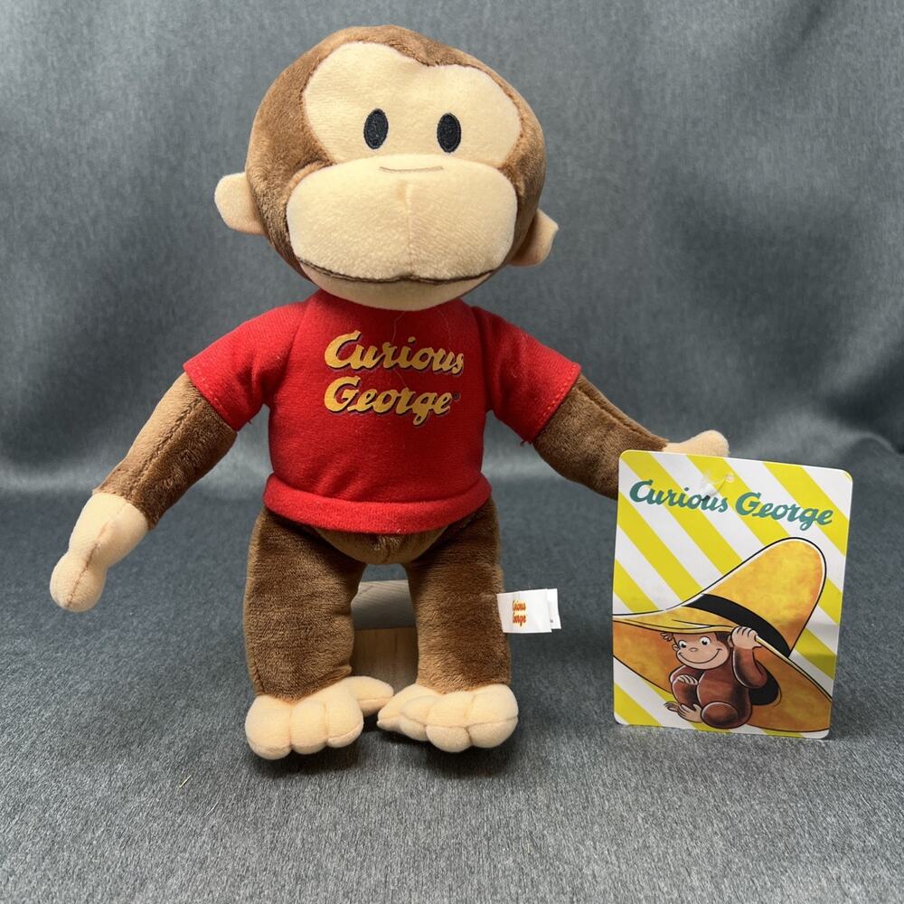 Curious George Plush Toy Network Monkey Stuffed Animal Claw Machine NWT
